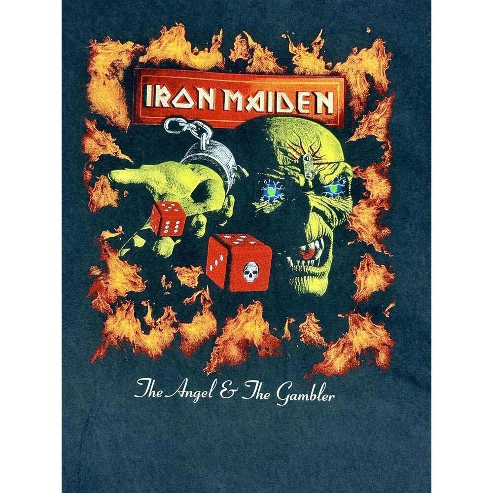 Vintage Iron Maiden Angel & The Gambler Tour Shirt Xl Tultex 1998 #11p View 2